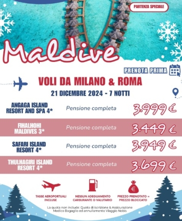 MALDIVE SPECIALE CAPODANNO