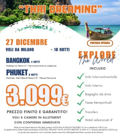 BANGKOK + PHUKET SPECIALE CAPODANNO