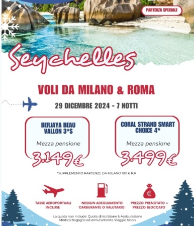 SEYCHELLES SPECIALE CAPODANNO