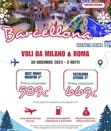 BARCELLONA SPECIALE CAPODANNO